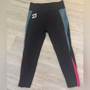 Black and Blue Colorblock Leggings by Peloton